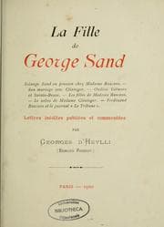 Tapa de La fille de George Sand