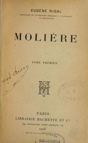 Tapa de Molière