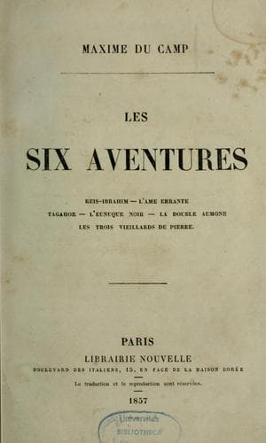 Tapa de Les Six aventures