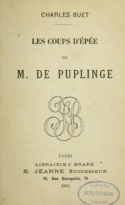 Tapa de Les coups d'épée de M. de Puplinge