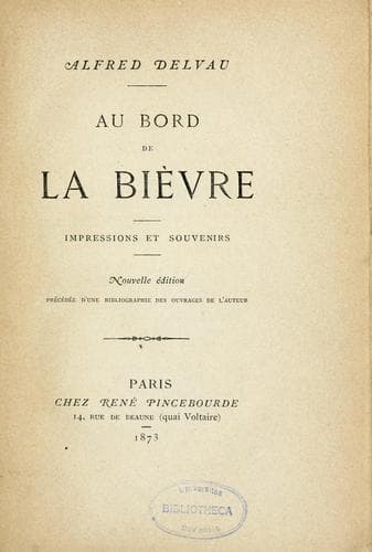 Tapa de Au bord de la Bièvre