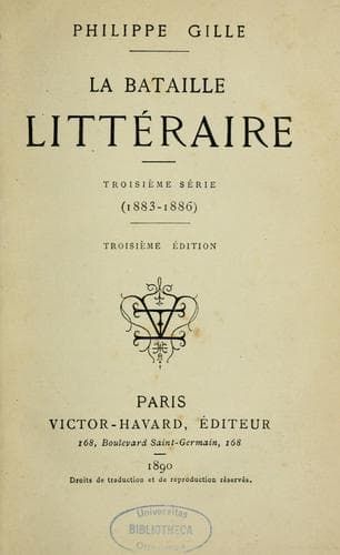 Tapa de La bataille littéraire