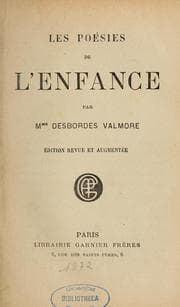 Tapa de Les poésies de l'enfance