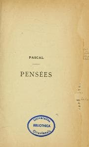 Tapa de Pensées