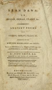Tapa de Sean dana; le Oisian, Orran, Ulann, &c. =
