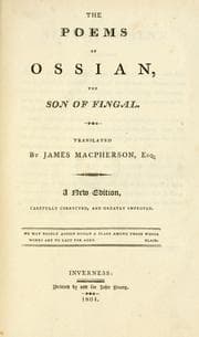 Tapa de The poems of Ossian, the son of Fingal