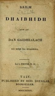Tapa de Sailm Dhaibhidh ann an dan Gaidhealach