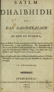 Tapa de Sailm Dhaibhidh ann dan Gaoidhealach do reir na Heabhra