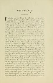 Tapa de Copy correspondence as to publication of book on "Ancient musical instruments," and plates of the said instruments