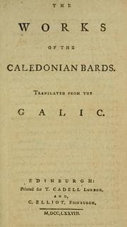 Tapa de The works of the Caledonian bards