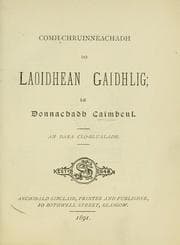 Tapa de Comh-chruinneachadh do Laoidhean Gaidhlig