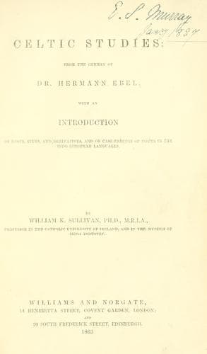 Tapa de Celtic studies