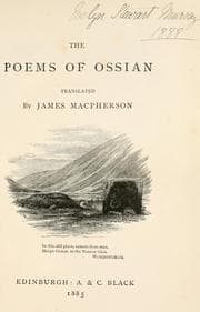 Tapa de The poems of Ossian