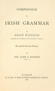 Tapa de Compendium of Irish Grammar