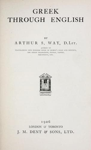 Tapa de Greek through English