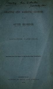 Tapa de Grazing and agrestic customs of the Outer Hebrides