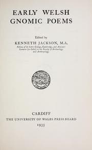 Tapa de Early Welsh gnomic poems