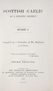 Tapa de Scottish Gaelic as a specific subject