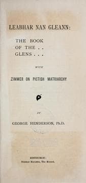 Tapa de Leabhar Nan Gleann =