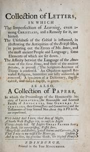 Tapa de A collection of letters, in which the imperfection of learning, even among Christians, and a remedy for it, are hinted