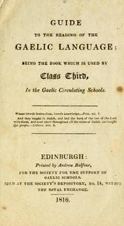 Tapa de Guide to the reading of the Gaelic language