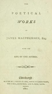 Tapa de The poetical works of James Macpherson, esq