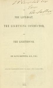 Tapa de On the life-boat, the lightning conductor, and the lighthouse