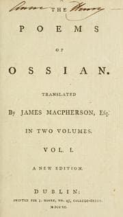 Tapa de The poems of Ossian