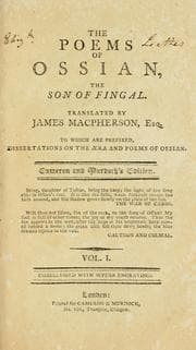 Tapa de The poems of Ossian, the son of Fingal