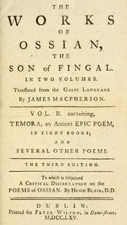 Tapa de Temora, an ancient epic poem