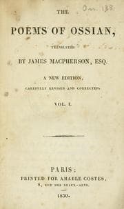 Tapa de The poems of Ossian