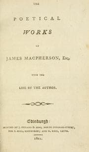 Tapa de The poetical works of James Macpherson, Esq. With the life of the author