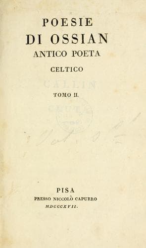 Tapa de Poesie di Ossian