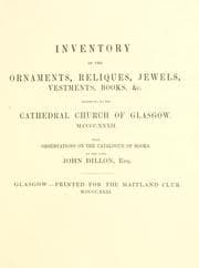 Tapa de Inventory of the ornaments, reliques, jewels, vestments, books, &c. belonging to the Cathedral Church of Glasgow, M. CCCC. XXXII