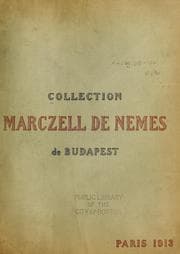 Tapa de Collection Marczell de Nemes de Budapest
