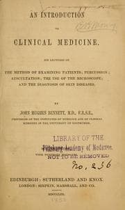 Tapa de An introduction to clinical medicine