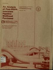 Tapa de An analysis of post-NGPA interstate pipeline wellhead purchases