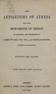 Tapa de The antiquities of Athens and other monuments of Greece