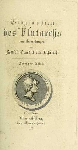 Tapa de Biographien des Plutarchs