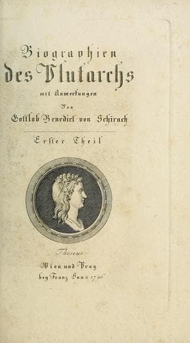 Tapa de Biographien des Plutarchs
