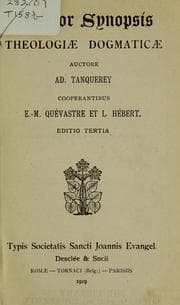 Tapa de Brevior synopsis theologiae dogmaticae