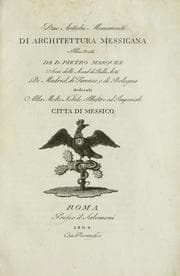 Tapa de Due antichi monumenti di architettura messicana