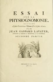 Tapa de Essai sur la physiognomonie