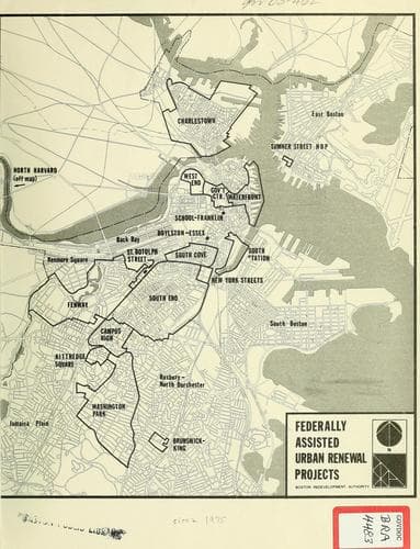 Tapa de Federally assisted urban renewal projects
