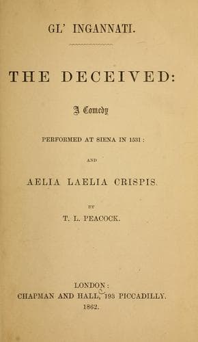Tapa de Gl' Ingannati ... the deceived ...