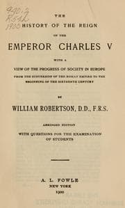 Tapa de The history of the reign of the emperor Charles the Fifth