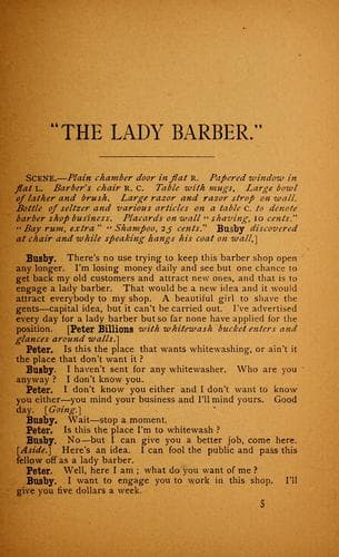 Tapa de The lady barber ...