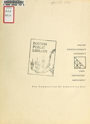 Tapa de Land disposition agreement for commercial or industrial use