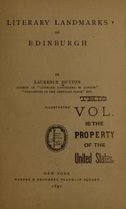 Tapa de Literary landmarks of Edinburg