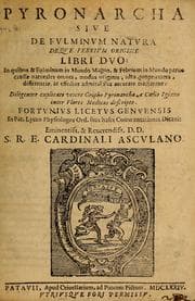 Tapa de Pyronarcha sive de fulminum natura de que febrium origine libri duo